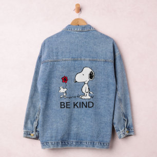 Peanuts   Snoopy & Woodstock Red & Black Denim Jacket