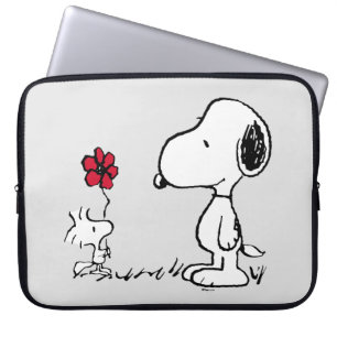 Peanuts Snoopy & Woodstock Red & Black Laptop Sleeve