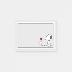 Peanuts   Snoopy & Woodstock Red & Black Post-it Notes