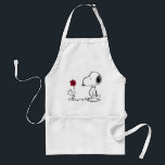 Peanuts | Snoopy & Woodstock Red & Black Standard Apron<br><div class="desc">This cute Peanuts red and black artwork features the Snoopy and Woodstock.</div>