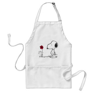 Peanuts | Snoopy & Woodstock Red & Black Standard Apron