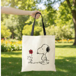 Peanuts | Snoopy & Woodstock Red & Black Tote Bag<br><div class="desc">Carry your essentials in style with this vibrant tote bag featuring Snoopy and Woodstock in a charming red and black design. Perfect for daily use,  shopping,  or as a gift for Peanuts fans,  this tote combines practicality with the timeless appeal of the beloved characters.</div>