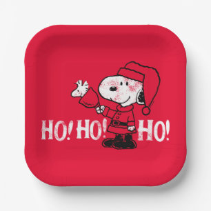 Peanuts   Snoopy & Woodstock Ringing Bells Paper Plate