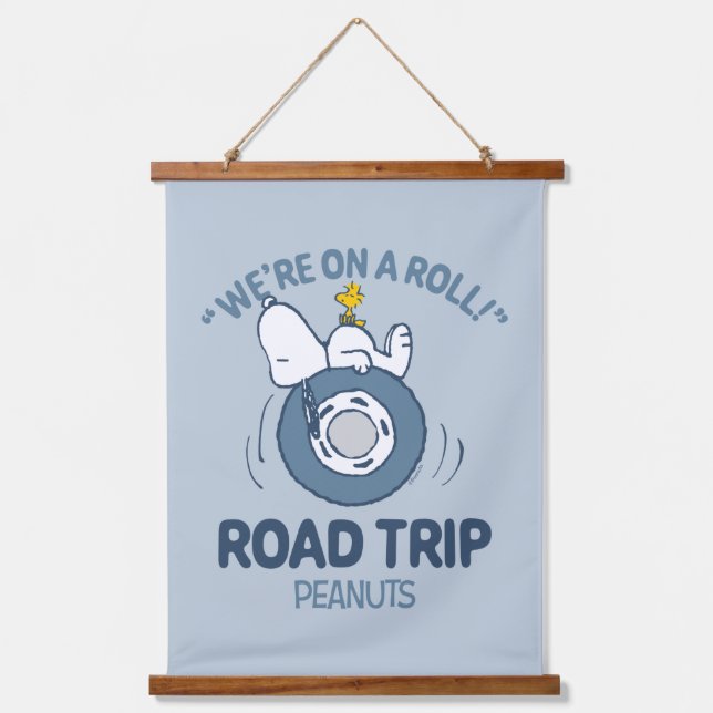 Peanuts | Snoopy & Woodstock Road Trip Hanging Tapestry (Front)