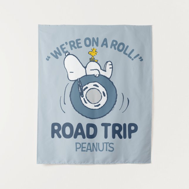 Peanuts | Snoopy & Woodstock Road Trip Tapestry (Front)