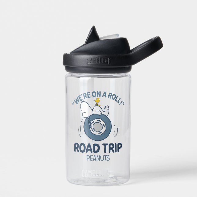 Peanuts | Snoopy & Woodstock Road Trip Water Bottle (Left)