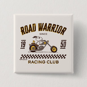 Peanuts   Snoopy & Woodstock Road Warriors 15 Cm Square Badge
