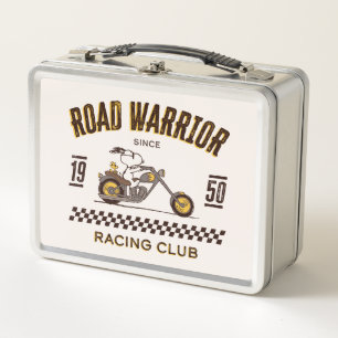 Peanuts   Snoopy & Woodstock Road Warriors Metal Lunch Box