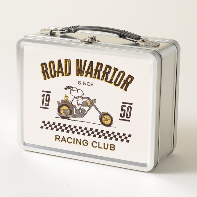 Peanuts | Snoopy & Woodstock Road Warriors Metal Lunch Box (Front)