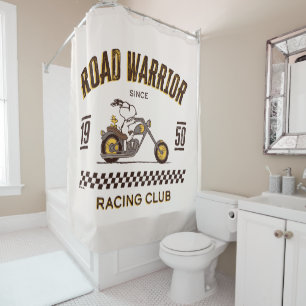 Peanuts   Snoopy & Woodstock Road Warriors Shower Curtain