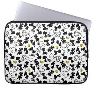 Peanuts Snoopy & Woodstock Shadow Pattern Laptop Sleeve