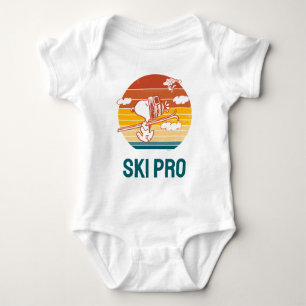 Peanuts   Snoopy & Woodstock Ski Trip Baby Bodysuit