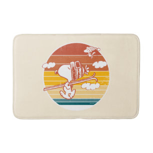 Peanuts   Snoopy & Woodstock Ski Trip Bath Mat