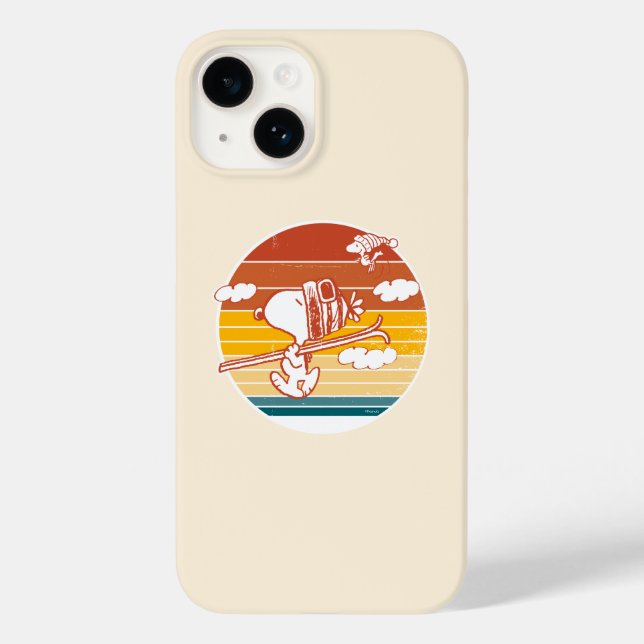 Peanuts | Snoopy & Woodstock Ski Trip Case-Mate iPhone Case (Back)