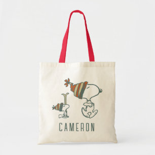 Peanuts   Snoopy & Woodstock Ski Trip Tote Bag