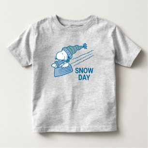 Peanuts   Snoopy & Woodstock Sledding Toddler T-Shirt