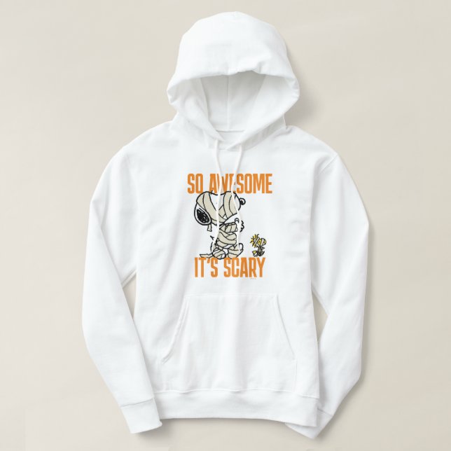 Peanuts | Snoopy & Woodstock So Awesome It's Scary Hoodie (Design Front)