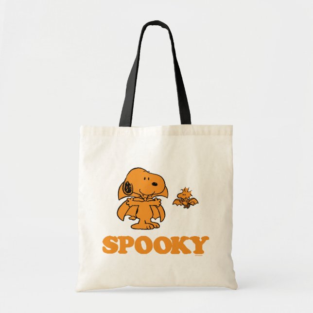 Peanuts | Snoopy & Woodstock Spooky Tote Bag (Front)