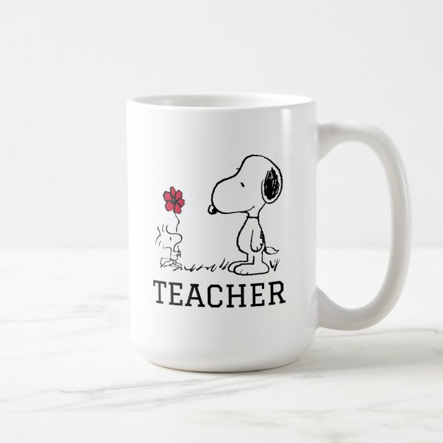 PEANUTS | Snoopy & Woodstock Teacher Coffee Mug (Right)