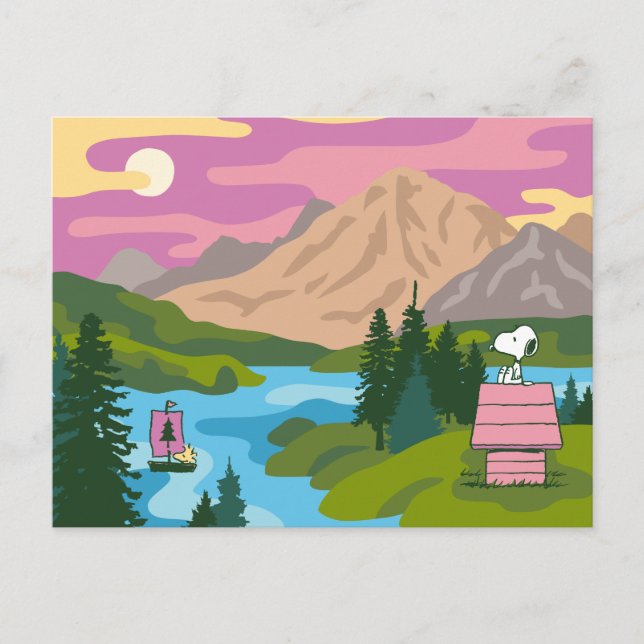 Peanuts | Snoopy & Woodstock The Great Outdoors Postcard (Front)