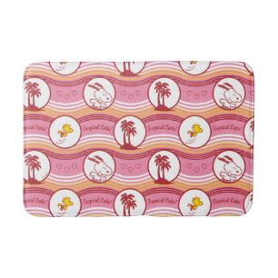 Peanuts   Snoopy & Woodstock Tropical Cutie Bath Mat