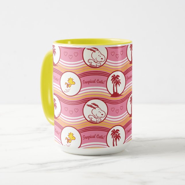 Peanuts | Snoopy & Woodstock Tropical Cutie Mug (Front Left)
