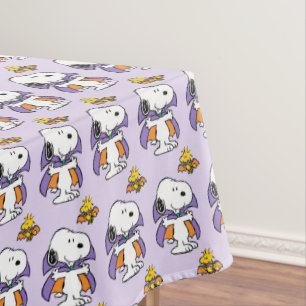 Peanuts Snoopy Woodstock Vampire Halloween Tablecloth