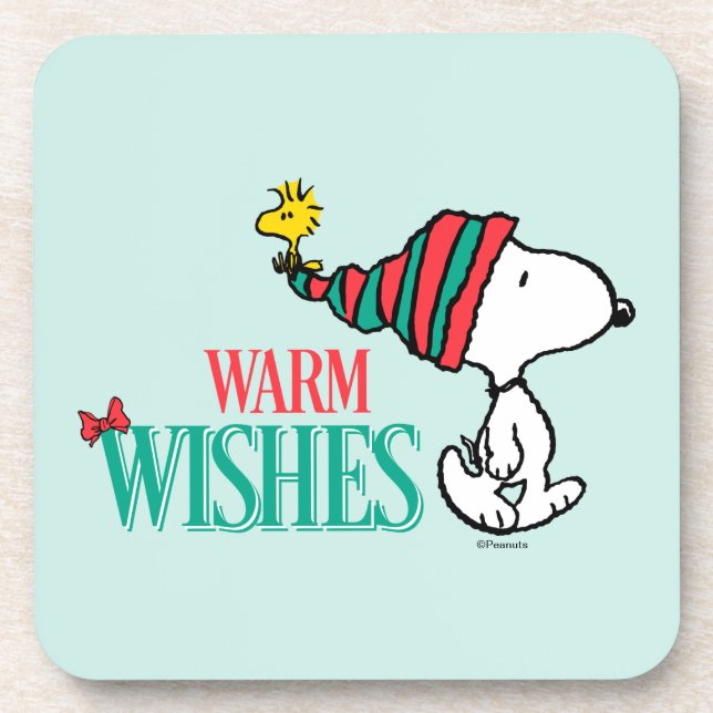 Peanuts | Snoopy & Woodstock Warm Wishes Coaster (Front)