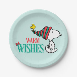 Peanuts   Snoopy & Woodstock Warm Wishes Paper Plate