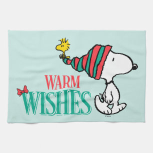 Peanuts   Snoopy & Woodstock Warm Wishes Tea Towel