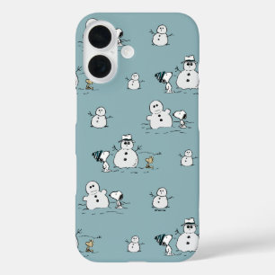 Peanuts   Snoopy & Woodstock Winter Break Pattern iPhone 16 Case