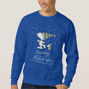 Peanuts   Snoopy & Woodstock Winter Skating Sweatshirt