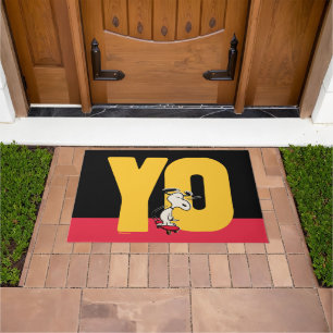 Peanuts   Snoopy YO Skateboard Doormat