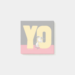 Peanuts   Snoopy YO Skateboard Post-it Notes