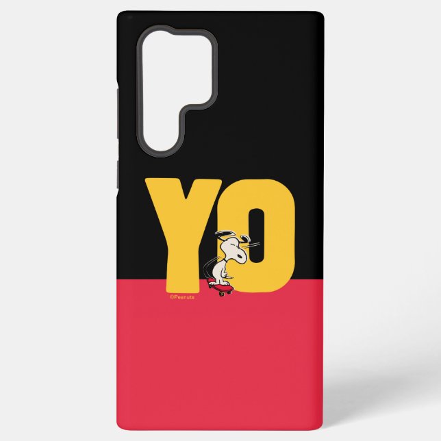 Peanuts | Snoopy YO Skateboard Samsung Galaxy S22 Ultra Case (Back)