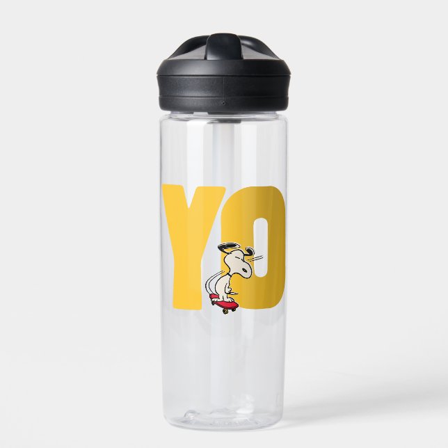 Peanuts | Snoopy YO Skateboard Water Bottle (Front)