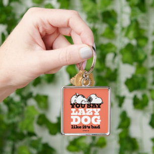 Peanuts   Snoopy You Say Lazy Dog Like It's Bad Key Ring