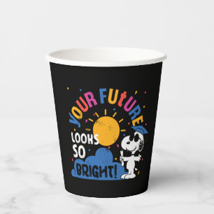 Peanuts Snoopy Your Future Looks So Bright Paper Cups