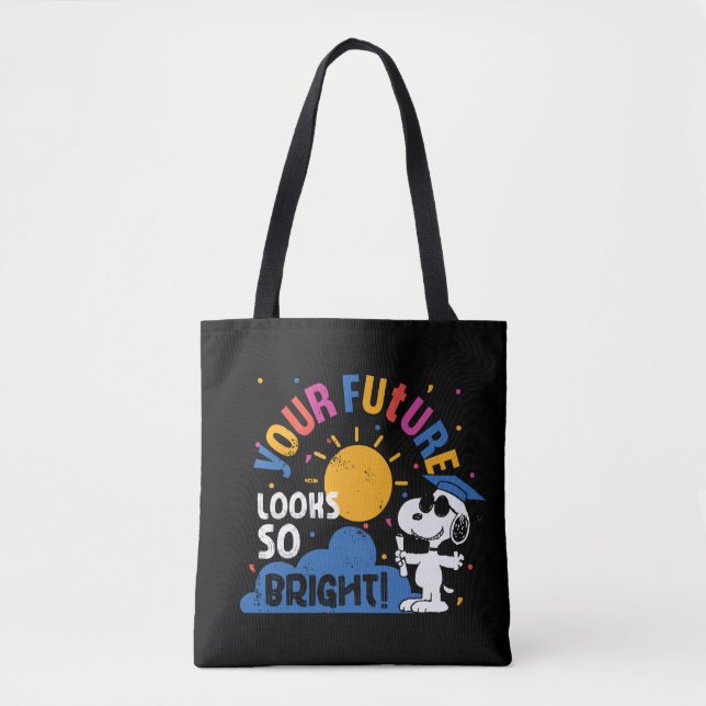 Peanuts Snoopy Your Future Looks So Bright Tote Bag (Front)
