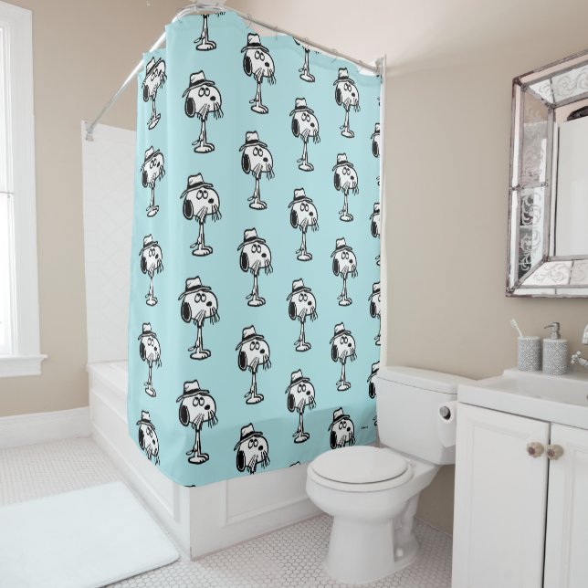 Peanuts | Snoopy's Brother Spike Shower Curtain (In Situ)