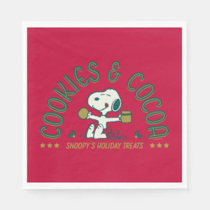 Peanuts   Snoopy's Cookies & Cocoa Napkin