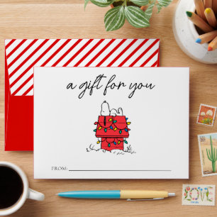 Peanuts Snoopy's Dog House With Lights Envelope