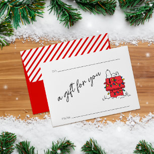 Peanuts Snoopy's Dog House With Lights Envelope