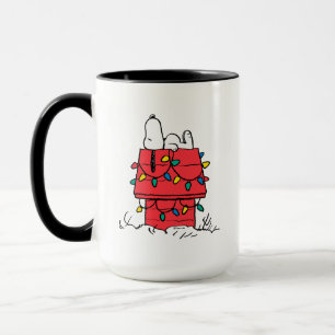 Peanuts   Snoopy's Dog House With Lights Mug