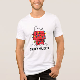 Peanuts   Snoopy's Dog House With Lights Tri-Blend Shirt