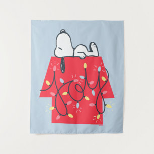 Peanuts   Snoopy's Holiday Dreamer Tapestry