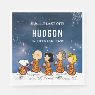 Peanuts   Space Birthday Napkin