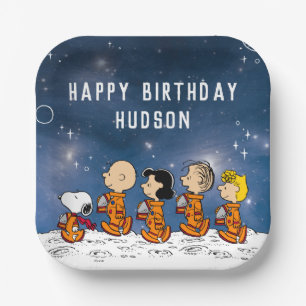 Peanuts   Space Birthday Paper Plate