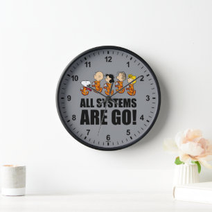 Peanuts   Space Clock