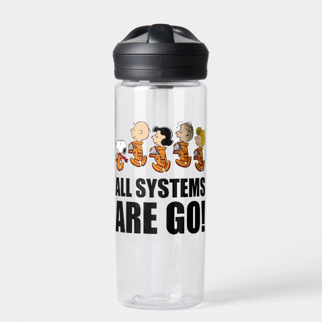 Peanuts | Space Water Bottle (Front)